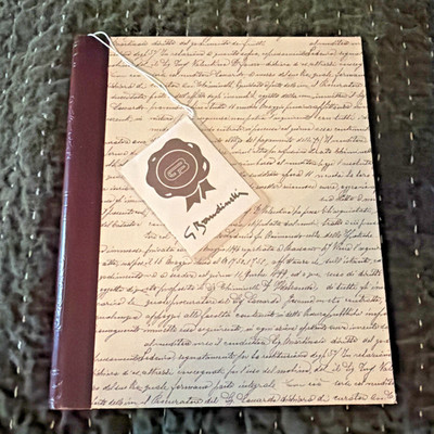 ITALIAN Leather Album Journal Jumbo 9 3/4'' x 12'' New G Bandinelli Italy Heirloom