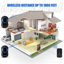 Wireless Door Bell Waterproof Range Home Wall Plug In Doorbell 45 Chimes LED AU — image 6