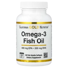 Omega-3 Fish Oil, Vivomega Triglyceride, 1,000 mg, 90 Fish Gelatin Softgels