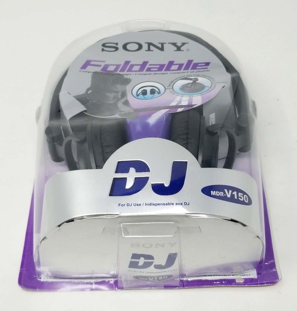 Audífonos Sony MDR-V150 de copa plegables para uso DJ, color plata y negro, compactos, negro, imagen 6