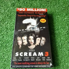 SCREAM 3 VERY RARE DEMO/PROMO VHS TAPE READ THE DESCRIPTION PLEASE. 
