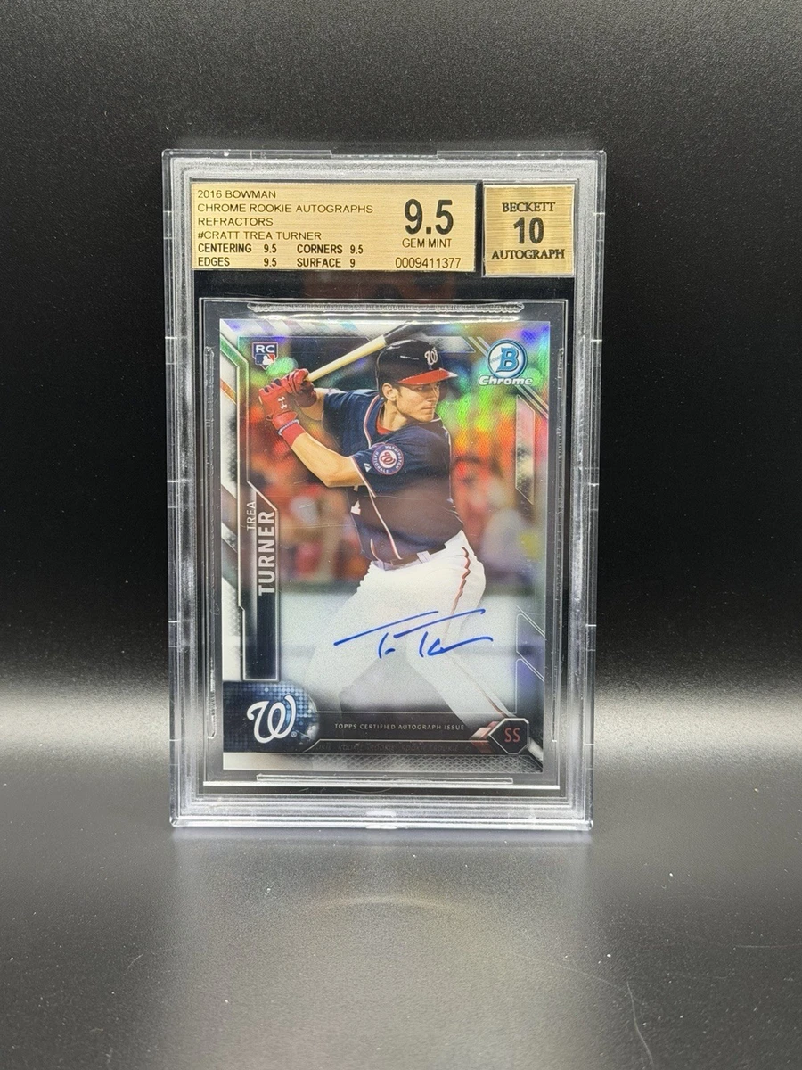 Trea Turner Beckett Grading Services (BGS) Baseball Sports Trading