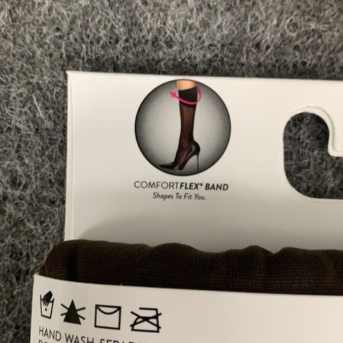 Hanes Perfect Socks Opaque Size 2 Coffee Enhanced Toe Comfort Flex Band 6 Pairs - Picture 11 of 13