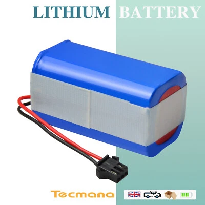 TECMANA Batería de iones de litio 14,4 V 4 Ah para Eufy RoboVac 11 11S 11C 12 15C 15T 25C 30 30C G30