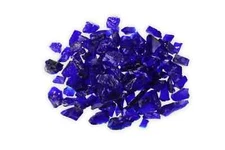 GL-DARK BLUE Crushed firepit glass 5lb