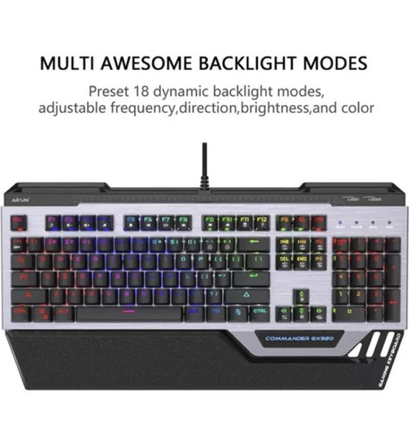 Full Mechanical RGB Gaming Keyboard, Morphus GX920 , Commander RGB BACKLIT