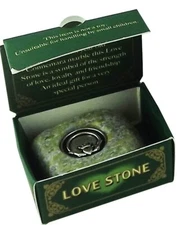 J.C. Walsh and Sons Ltd CONNEMARA MARBLE LOVE STONE WITH CLADDAGH DISC