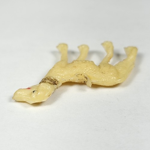 Celluloid Dog w/ Collar Ring Broken Charm Prize Premium Cracker Jack Antique VTG - Picture 8 of 10