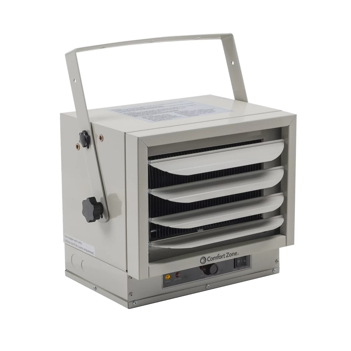 Electric Heater Comfort Zone 7500-Watt Electric Garage Heater With