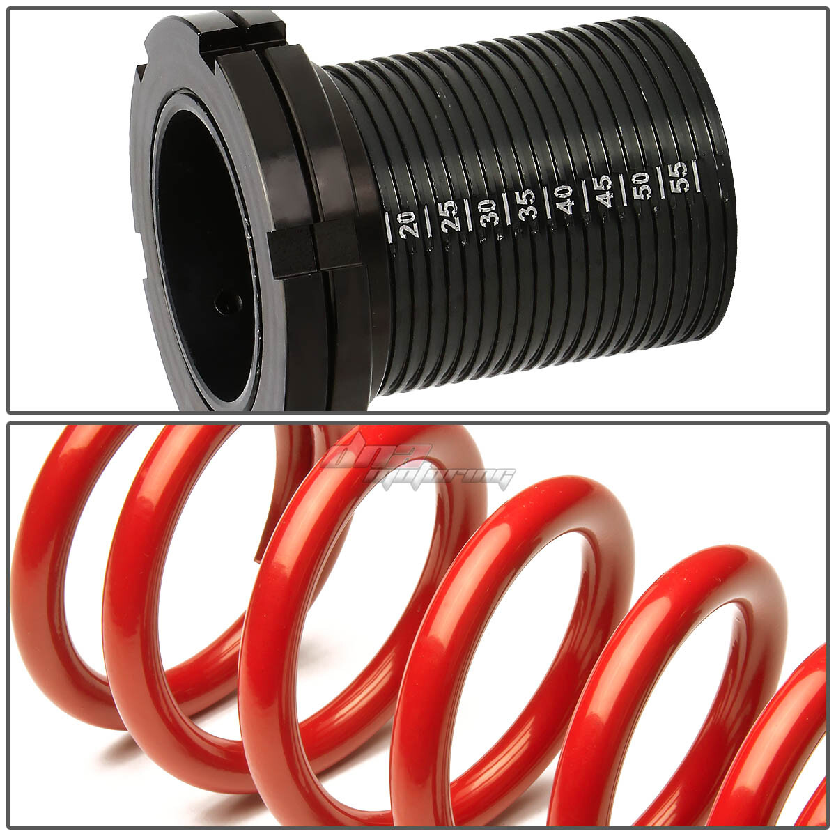 FOR 0105 CIVIC EM2 ES 13"SCALED SUSPENSION LOWERING COILOVER RED COIL