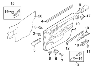 #ad Subaru Legacy Outback Ivory Switch Assembly Power Window Master 83071AL05A $80.07