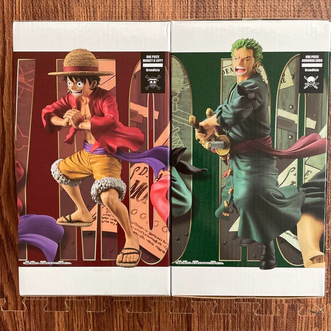 One Piece Grandista figure Luffy Zoro Set Banpresto New