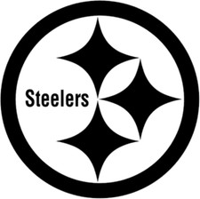 Pittsburgh Steelers Vinyl Decal Car Truck Vehicle Window Wall Sticker White v2