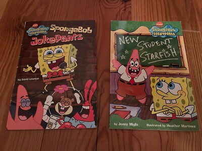 SpongeBob SquarePants: New Student Starfish, Joke pants. Set Of Two Books
