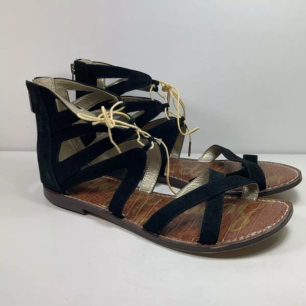 Sam edelman black gladiator sandals sale
