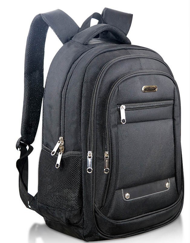 Sleek Black Laptop Backpack for Men - Durable & Stylish-image