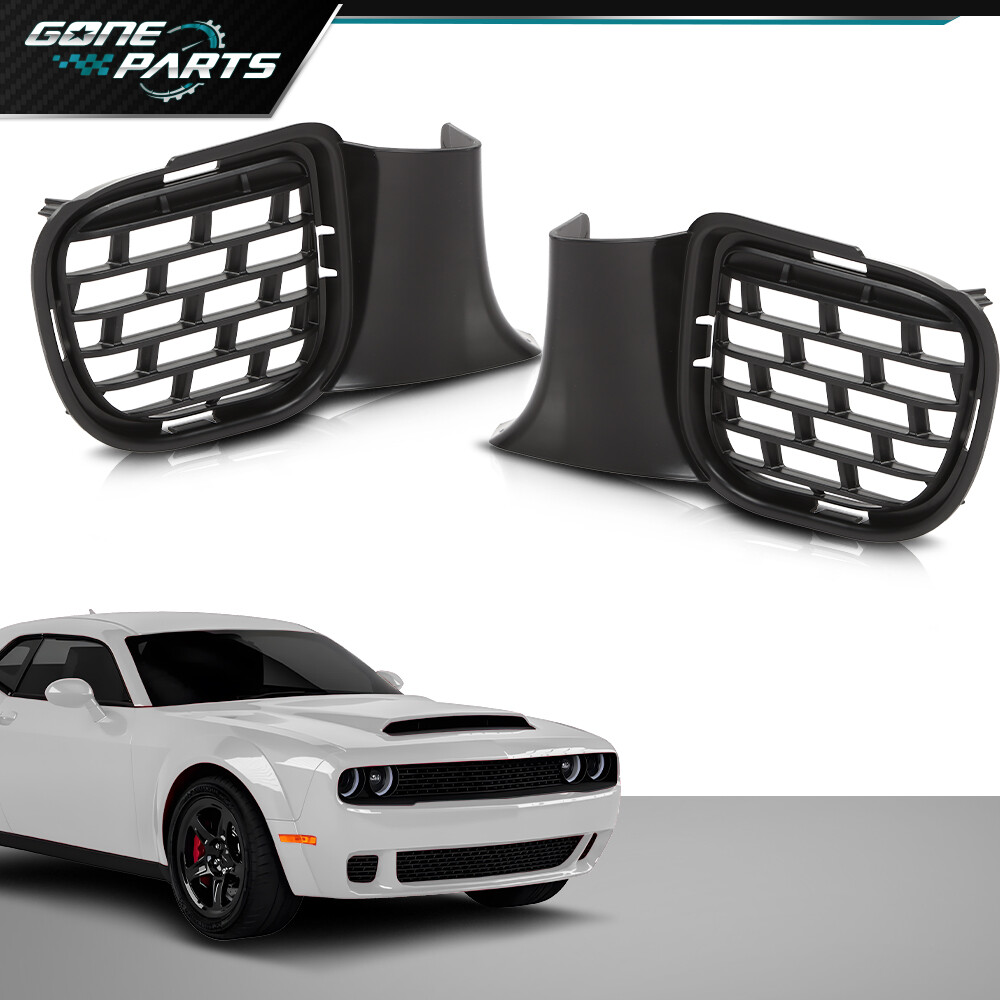 2015-2023 Dodge Challenger Front Bumper Fog Light Covers Pair LH RH  