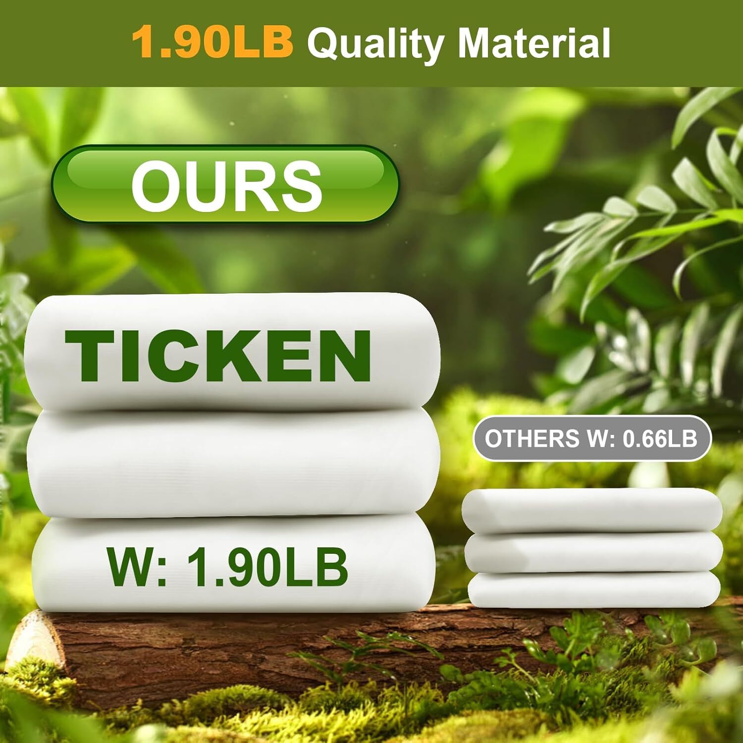 Winter Frost Plant Protection Cloth 10FT x 33FT Reusable Freeze Cover