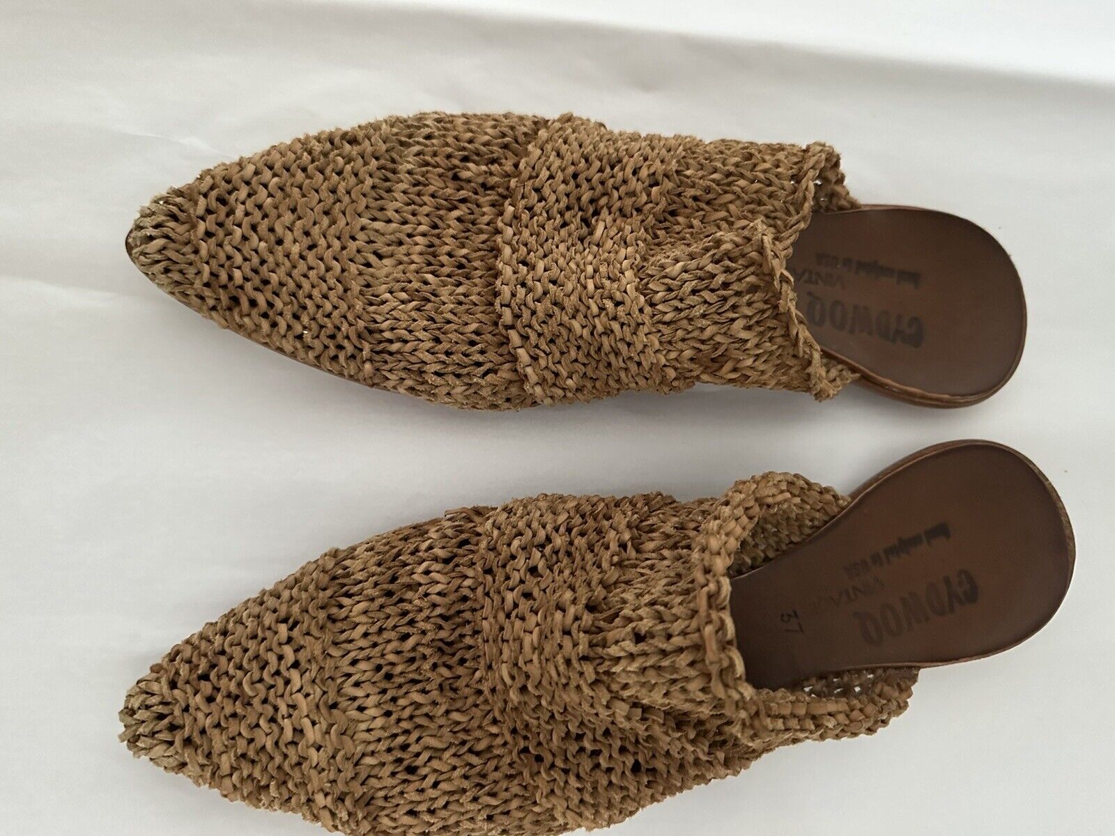 CYDWOQ Vintage Women’s Knit Mule Orient Size 37 /… - image 10