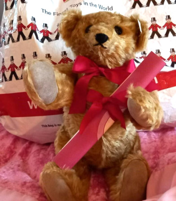 TEDDYBÄR ALTER 30 JAHRE ALTER BÄR NIE AUSGESTELLT ODER BESPIELT GEKAUFT ALS INVESTITION