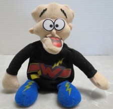 Vintage 1998 Mega Warheads Wally Dudes Plush Beanie - Superhero Wally