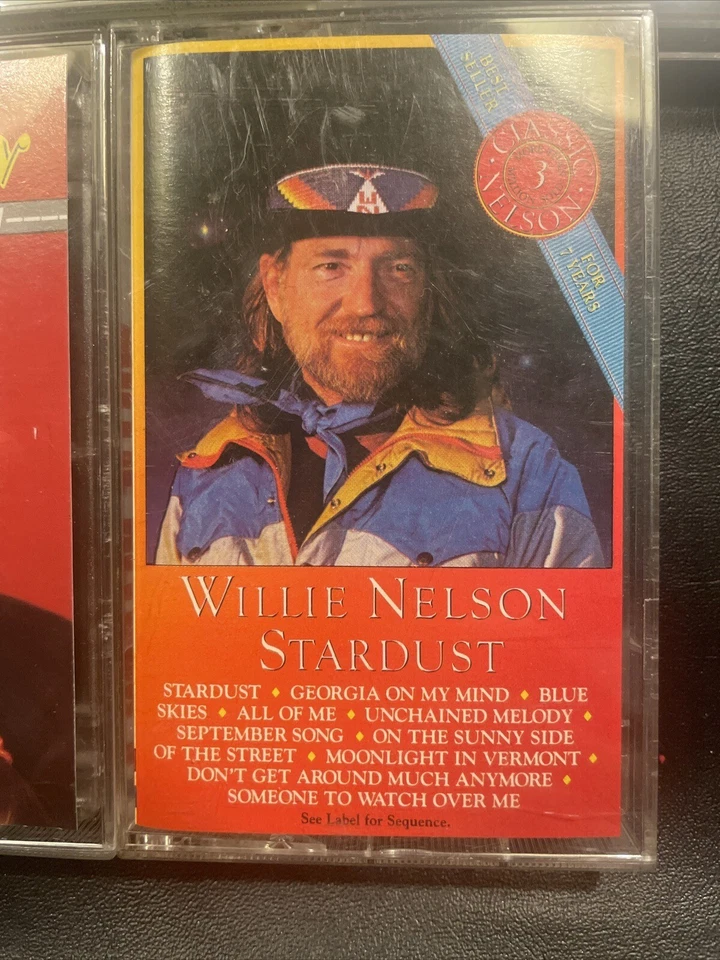 Willie Nelson Cassette Tale Lot On The Road Again Arkey Blue Darrell McCall  Foto 4 de 4