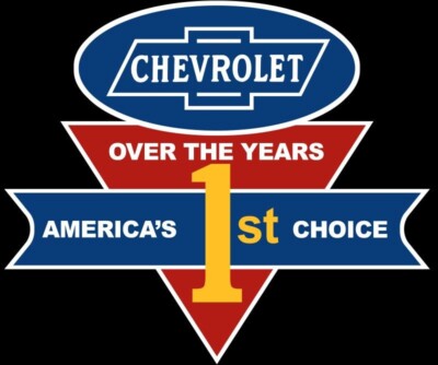 Chevrolet - USA's First Choice Diecut Sign 40'' Wide USA Steel XXL Size
