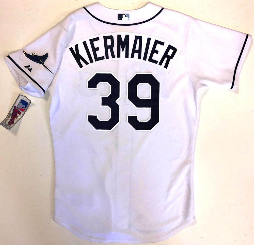 KEVIN KIERMAIER TAMPA BAY RAYS MAJESTIC AUTHENTIC HOME JERSEY 44 NEW WITH TAGS