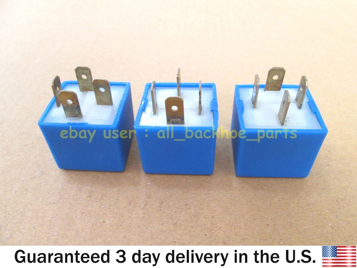 JCB BACKHOE - MICRO RELAY, 12V HIGH CAPACITY, 3 PCS. (PART# 332/C3148 716/30149