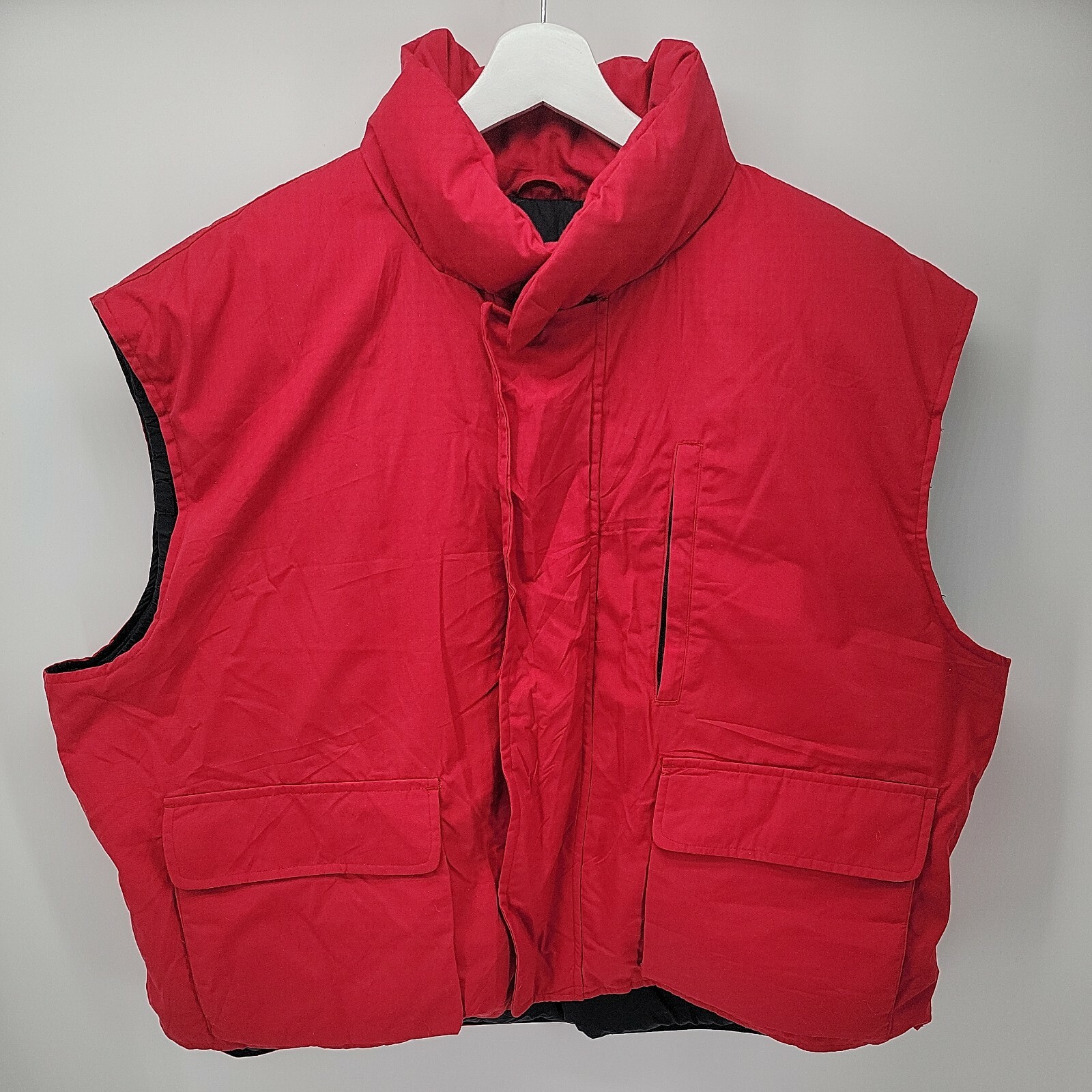 Cabelas Mens Red Northern Goose Down Vest Size 3X Gem