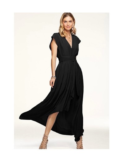 NWT NEW Ramy Brook Rebecca Maxi Dress Black Size 00 $485.00 - Picture 6 of 6