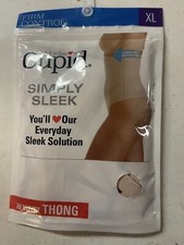 Firm Control Cupid Simply Sleek Hi Waist Thong Beige New