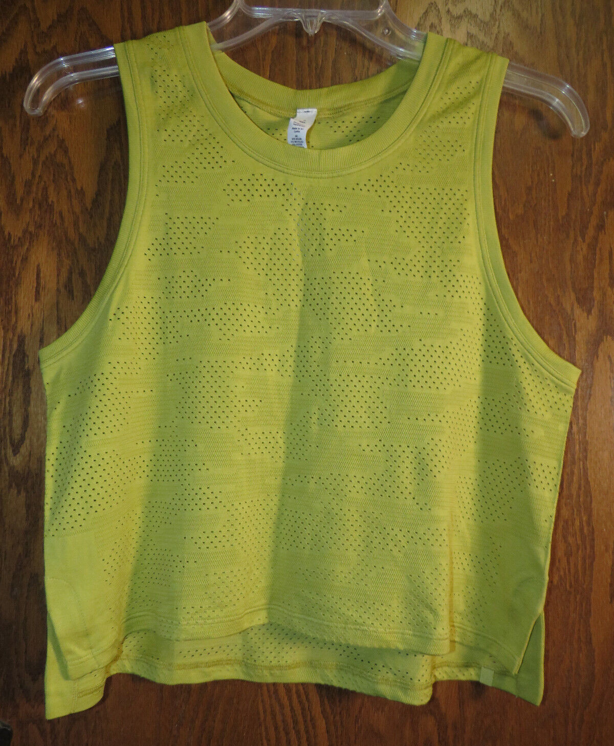 Lululemon 6 Train To Be Tank *Camo Dot Camo Yellow Pear Seamless EUC!