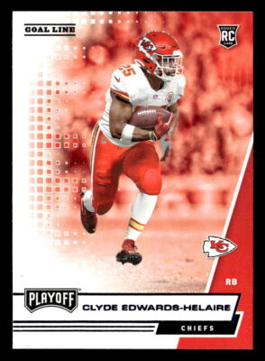 Clyde Edwards-Helaire 2020 Panini Playoff Goal Line  Card #221 Kansas City
