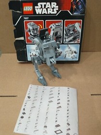 Lego 7657 Star Wars AT-ST 100% Complete w/ Minifigure, Manual & Box (Damaged)