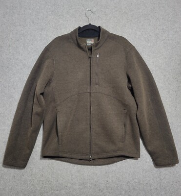 Royal Robbins Full Zip Jacket Medium Green Wool Blend Outer