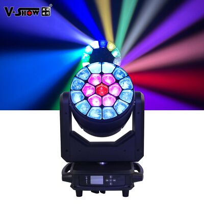 VSHOW Wash Light 19*40W B-eye RGBW Zoom Satge Light Moving Head Light for Event