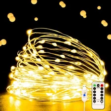 Ehome String Lights, USB Fairy Lights Plug in with Remote & Timer 33 ft 100 L...