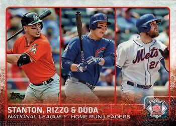 2015 Topps #313 Anthony Rizzo / Giancarlo Stanton / Lucas Duda PR1000 Limited