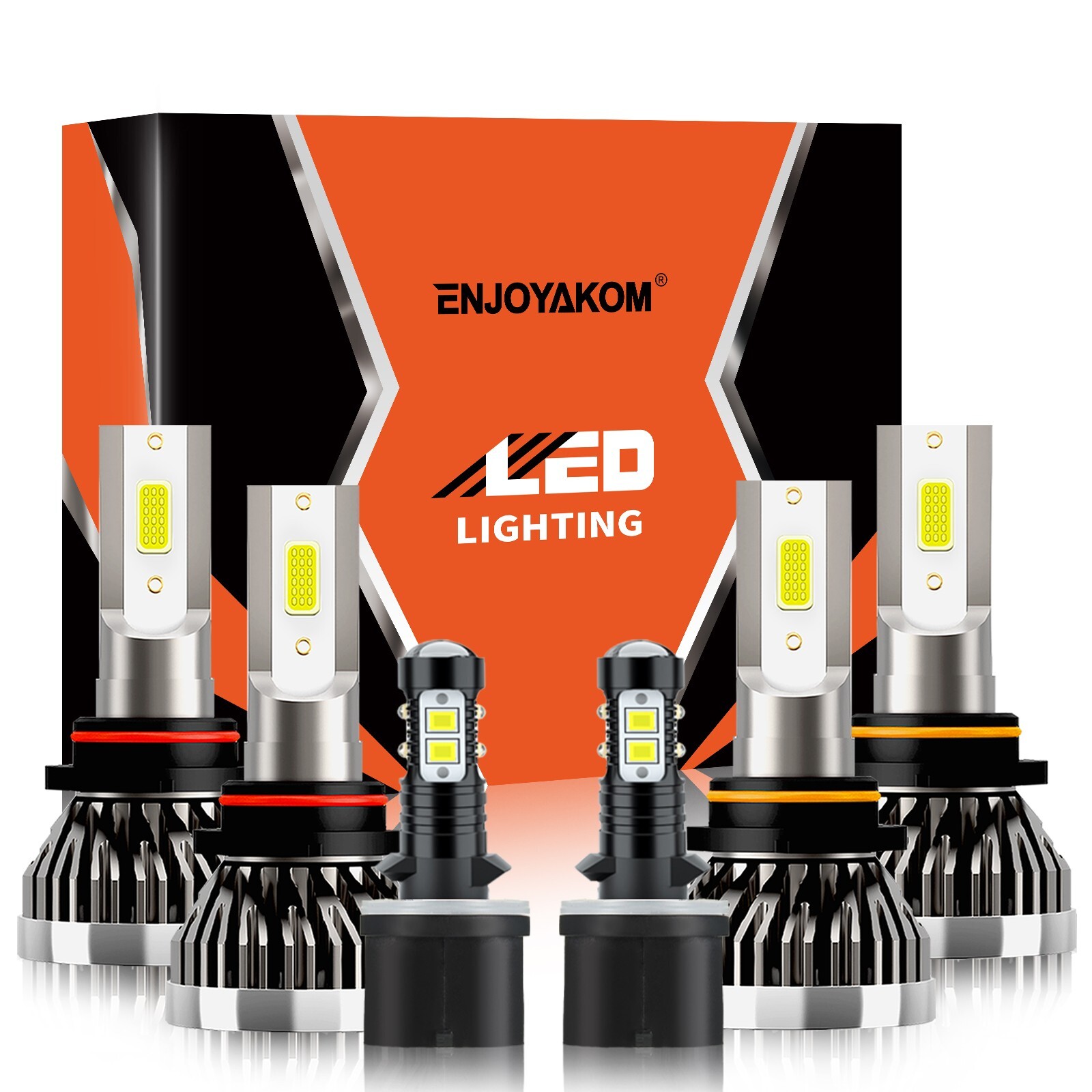 6X Combo LED Headlight Hi Lo + Fog Light Bulbs For Oldsmobile Bravada 2002-2004