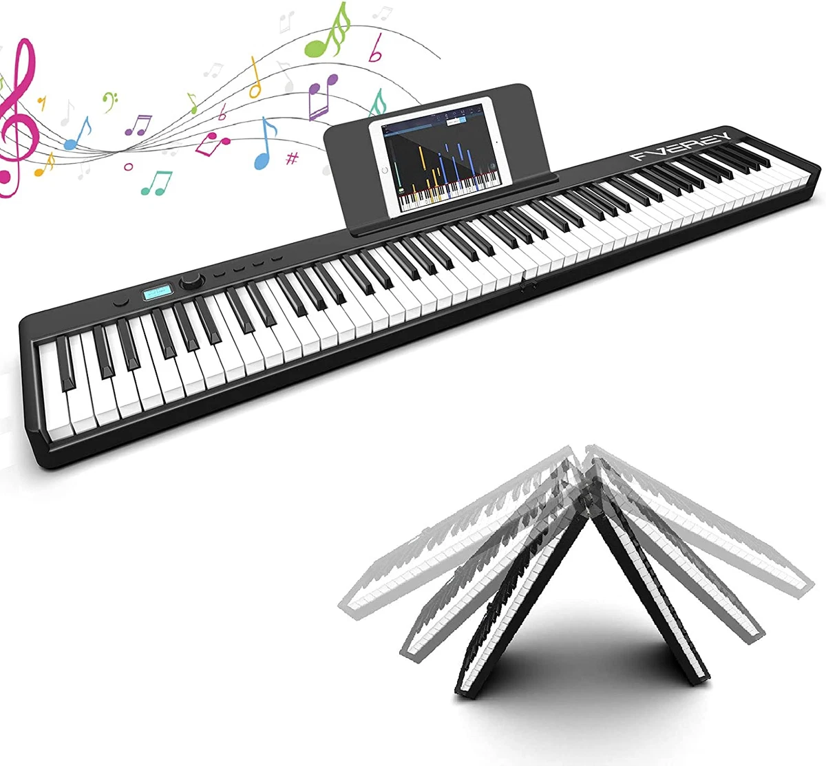 Foldable piano clearance 88 keys