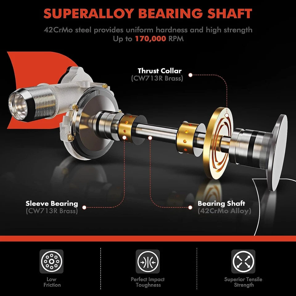 Turbocharger Turbo Charger for Audi A4 A5 2.0 TFSI CAEB CAEA 2009-16 06H145702S - Image 3 of 4