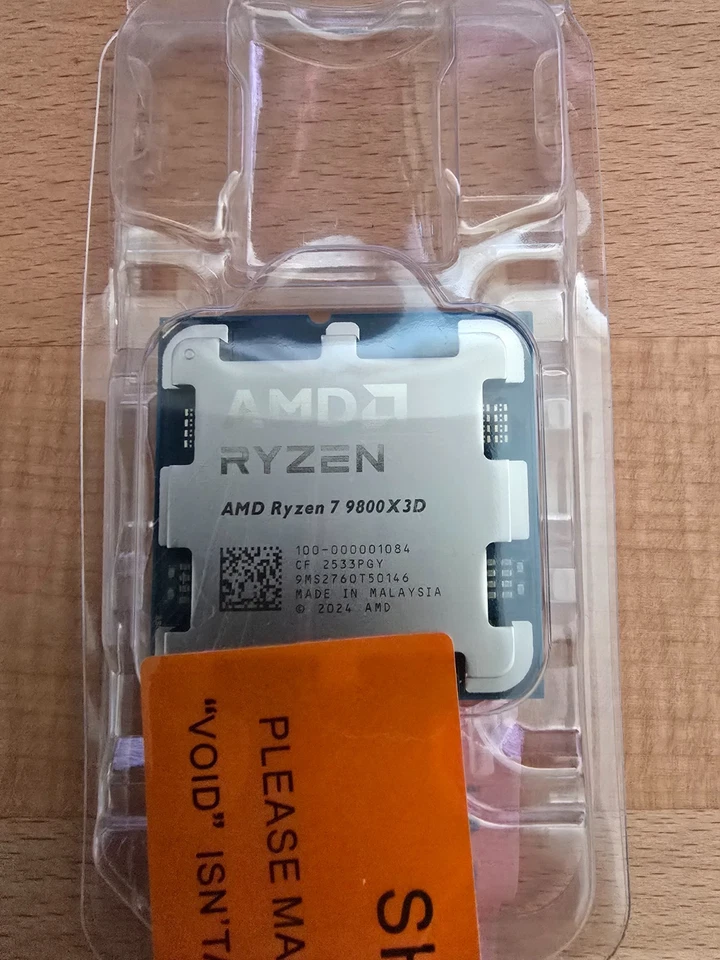 AMD Ryzen 7 9800X3D 8 Core 16 Thread Processor 4.7GHz - BRAND NEW - SEE VIDEO - Image 2 of 4