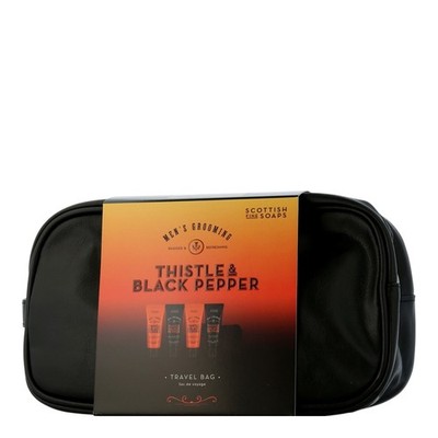 Scottish Fine Soaps Men's Grooming Thistle & Black PepperTravel-Set