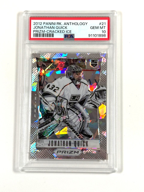 2012-13 Panini RK Ant. Jonathan Quick - Cracked Ice Limited Edition /10 PSA 10