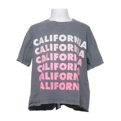Zara, T-shirt, Größe: 128, Grau/Pink/Weiß, Print, Mädchen #Chl