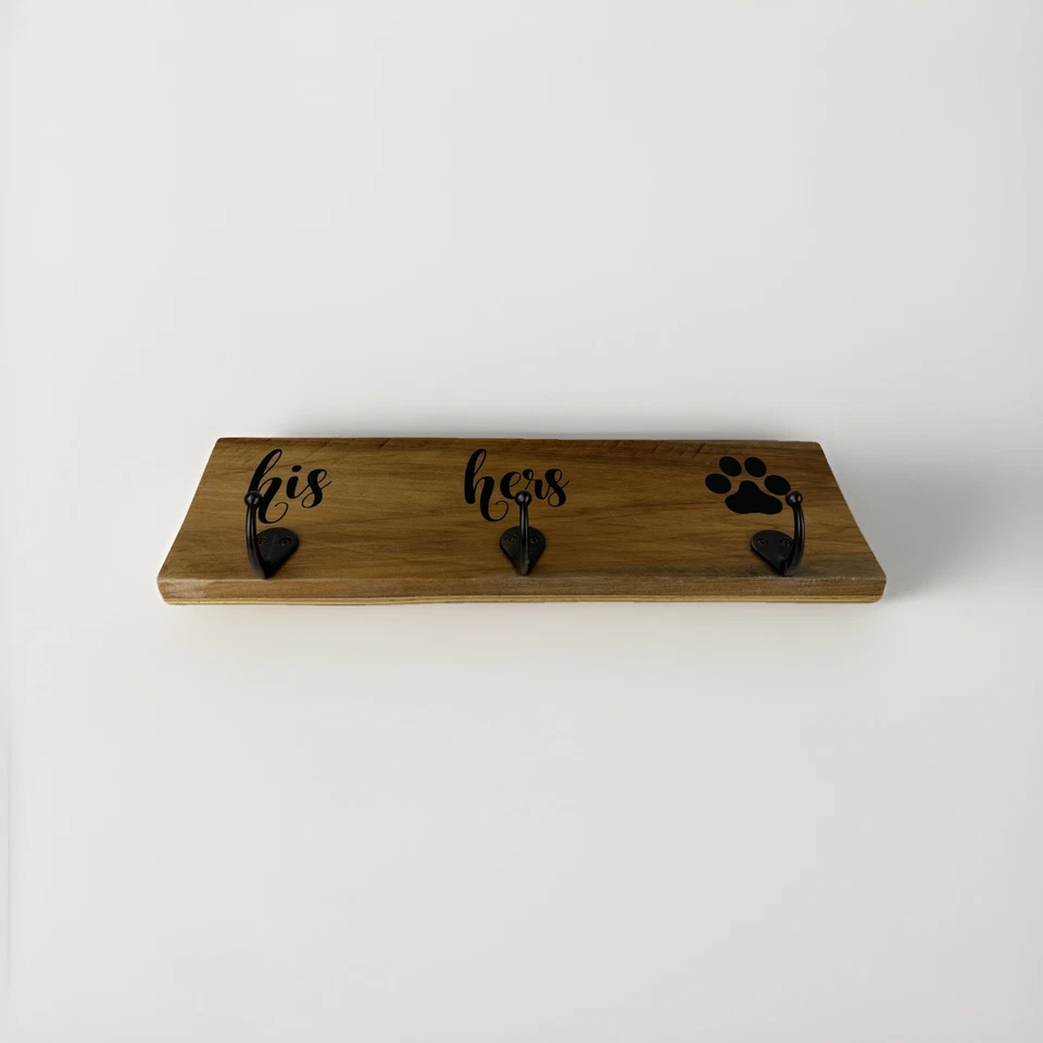 Fun-Key Chatarra Patas Perro Correa de Pared Gancho Colgador para Él, Suyo y Cachorro 5"x15" Hecho a Mano  Foto 2 de 4