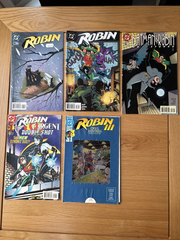 DC Robin Batman Robin Comic Lot Robin Batman Robin Adventures Huntress Double St