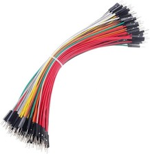 Breadboard Jumper Wires 20AWG Male to Male 20CM 10 Colors 120 Pack Square Head