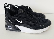 Black white textile lace up unisex kids trainers size 2 (EU 34) NIKE Air Max 270